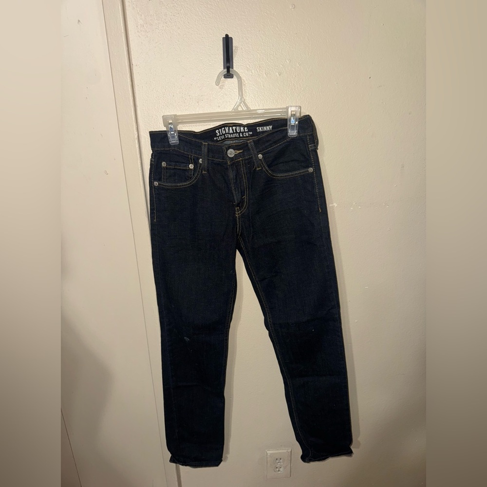 Signature by Levi Strauss Blue Skinny Jeans Sleek Fit